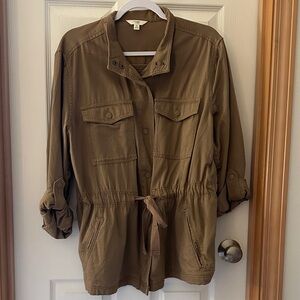 Terra & Sky Brown Utility Jacket